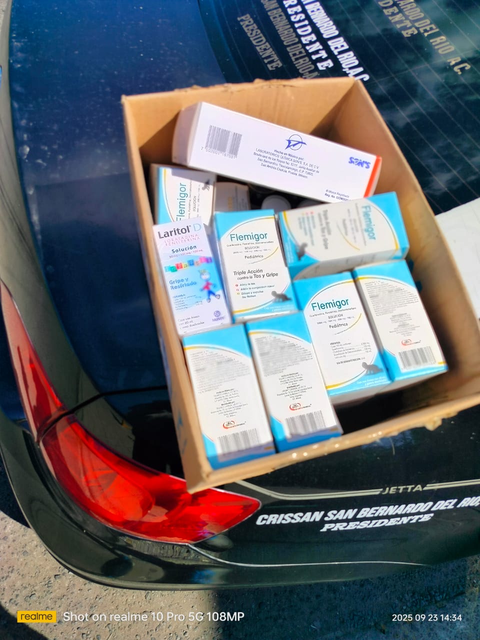 MUCHAS GRACIAS CLINICA SAN SEBASTIAN POR SU DONACION DE JARABES DIOS LES BENDIGA.