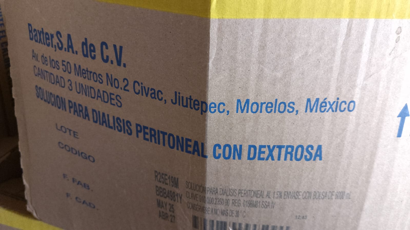 CRISSAN SALAMANCA SE APOYA A JOVEN CON 12 CAJAS DE DIALISIS.