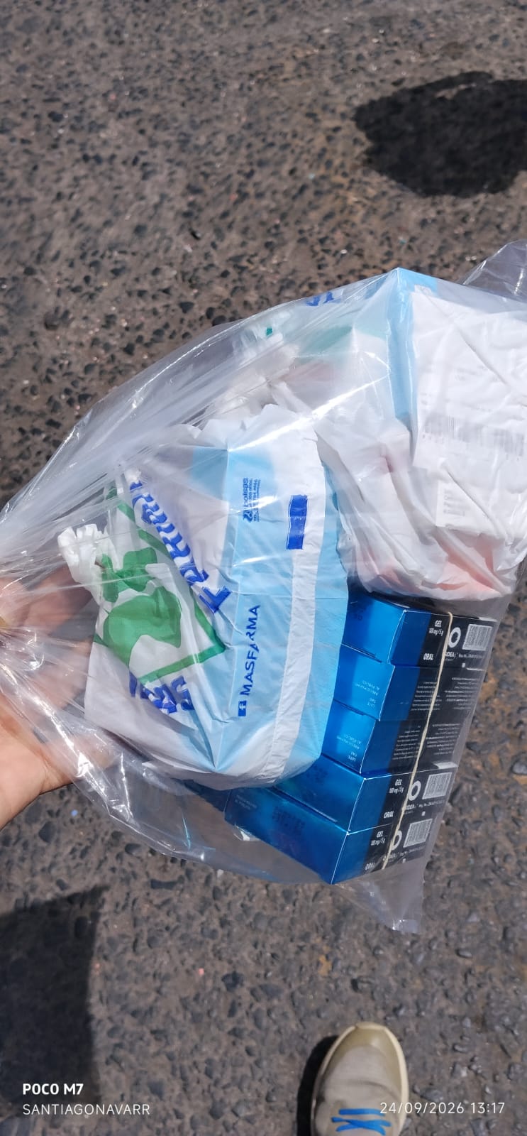 MUCHAS GRACIAS A SEÑORA OFE POR SU DONACION DE MEDICINA,DIOS LE BENDIGA.